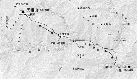 天祖山|天祖山 往復コースの地図・登山ルート・登山口情報 